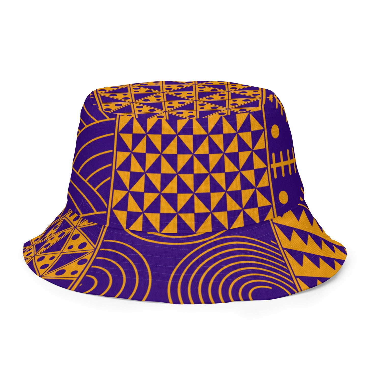 African print reversible bucket hat