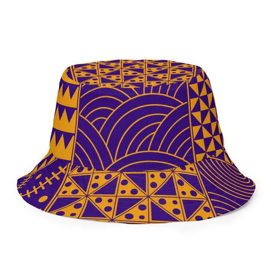 African print reversible bucket hat
